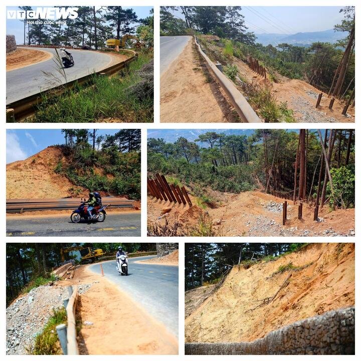 Trải qua nhiều tháng khắc phục, hiện trường vẫn ngổn ngang. Nhiều khâu xử lý dang dở, sắt thép, vật liệu được bày bỏ lung tung khắp nơi trên đường có nguy cơ gây tai nạn cho người qua lại.