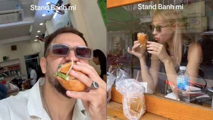 Khách Tây đua nhau 'tỏ tình' với bánh mỳ Việt với trend TikTok 'Stand Banh My' - 2