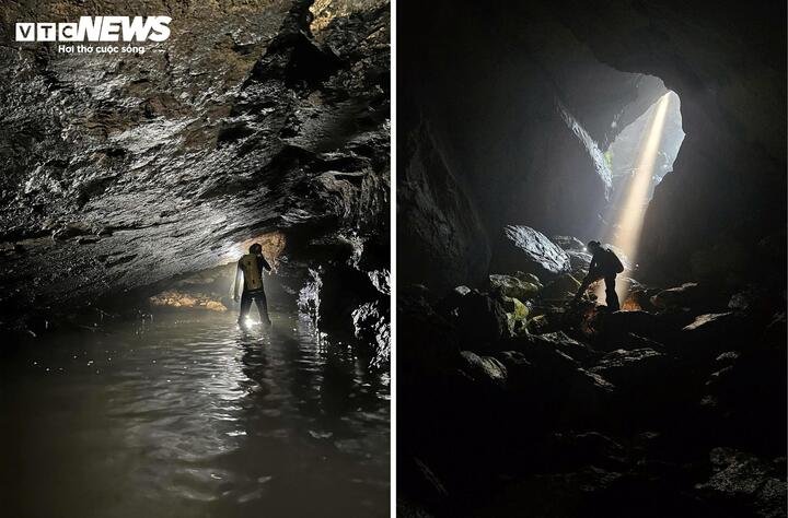 Hang Má Dơm được phát hiện mới ở xã Kim Điền dài 1.257 m. Bên trong hang có hệ thống sông ngầm hoang sơ và còn rất nhiều bí ẩn.