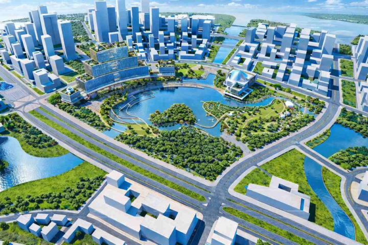 Phối cảnh dự án Trung tâm hành chính và Quảng trường trung tâm TPHCM. (Nguồn: TTNC Kiến trúc TP.HCM)