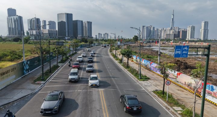 Trung tâm hành chính - Chính trị của TP.HCM nằm ngay lõi Thủ Thiêm, với mặt đường Tố Hữu.