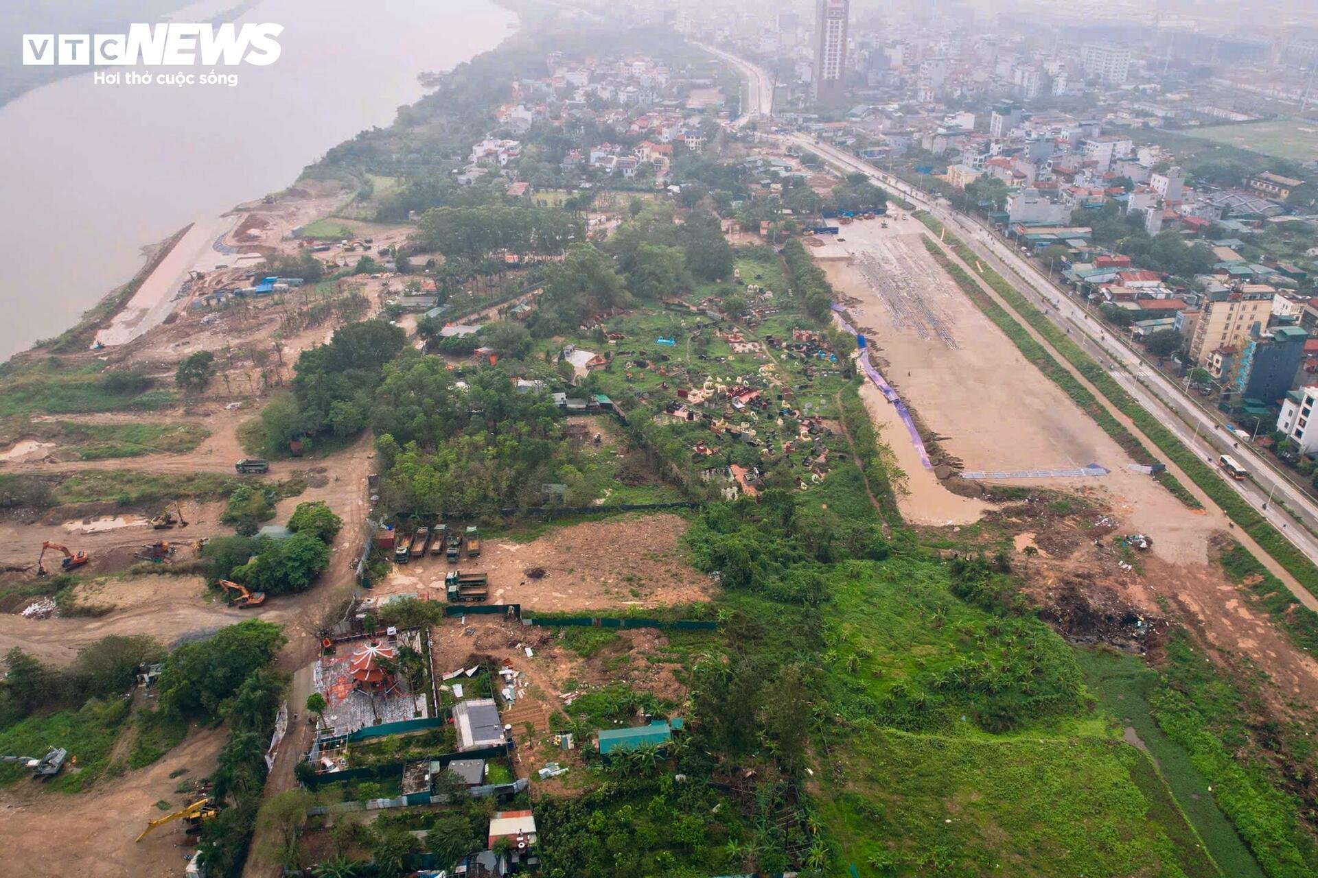 Khu vực xây công viên đầu tiên thuộc trục Đại lộ cảnh quan sông Hồng - 7