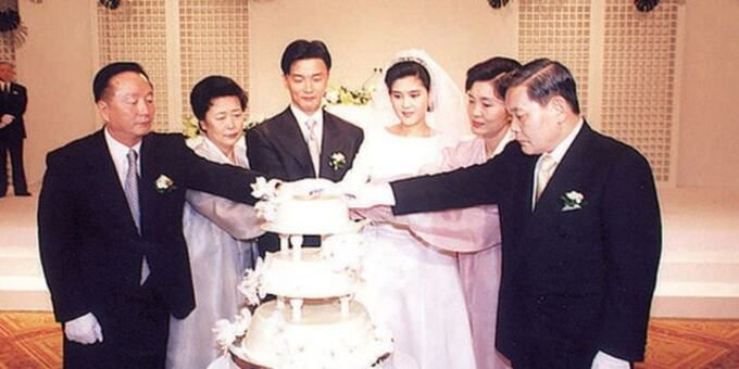 Cuộc hôn nhân từng khiến cả Hàn Quốc xôn xao. (Ảnh: Yonhap)