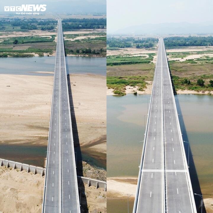 Cầu Đà Rằng bắc qua sông Ba là cầu vượt sông dài nhất trên cao tốc Chí Thạnh - Vân Phong. Công trình dài hơn 2,1 km, rộng 17,5 m, quy mô 4 làn xe, vốn đầu tư hơn 650 tỷ đồng; toàn tuyến đã hoàn thành 32 cầu.