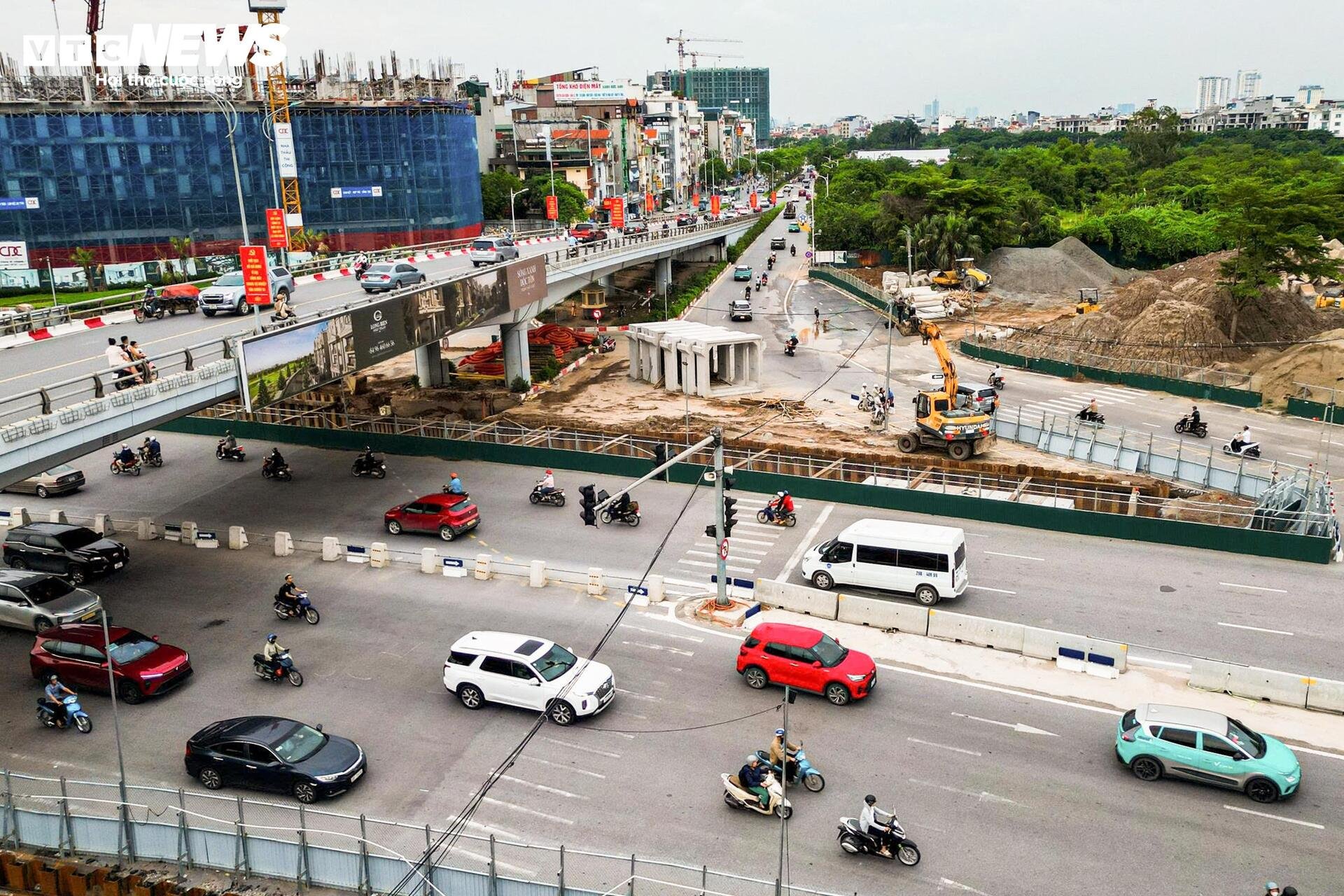 Công trường hầm chui gần 750 tỷ đồng dưới nút giao đông đúc phía Đông Hà Nội - 7