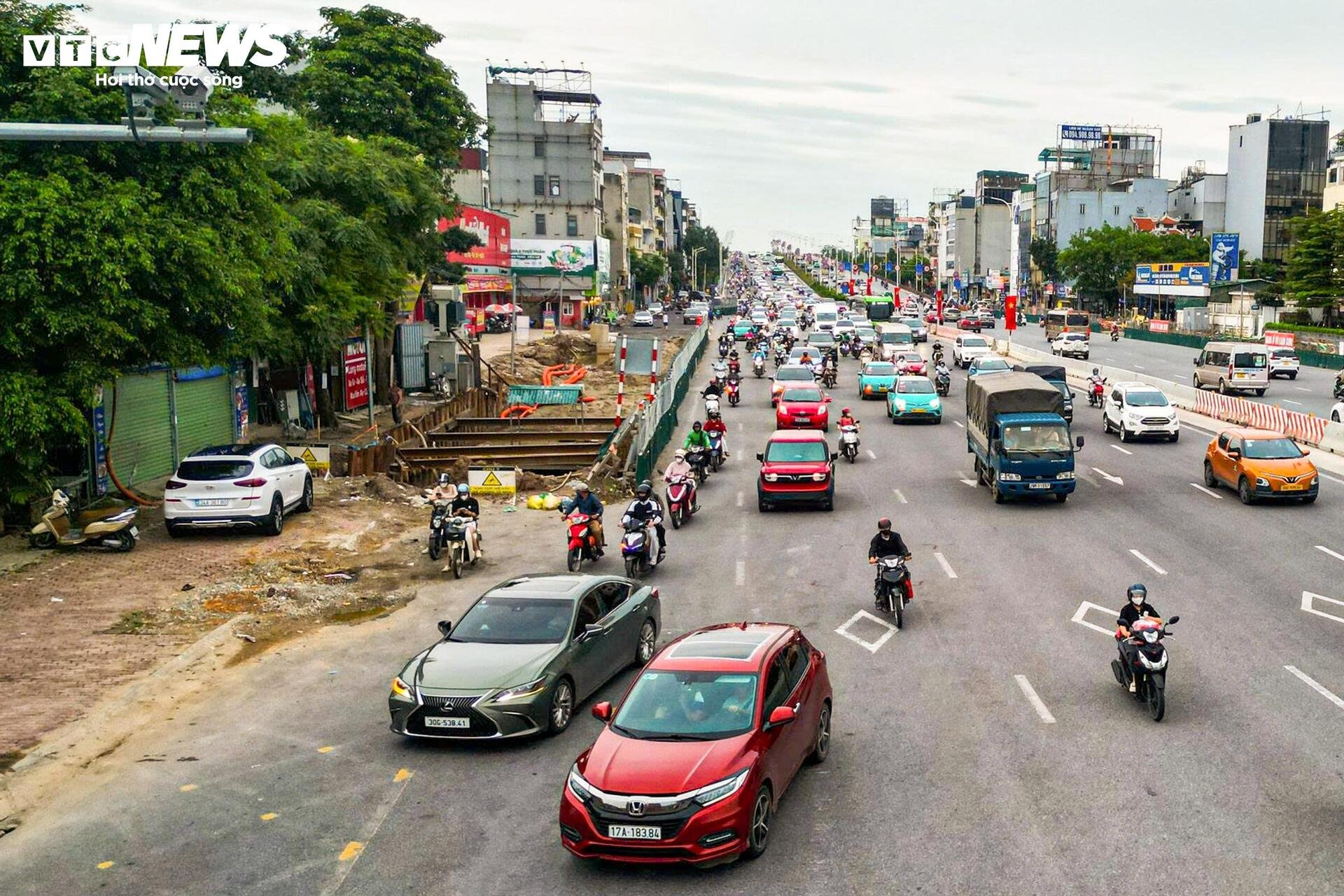 Công trường hầm chui gần 750 tỷ đồng dưới nút giao đông đúc phía Đông Hà Nội - 8