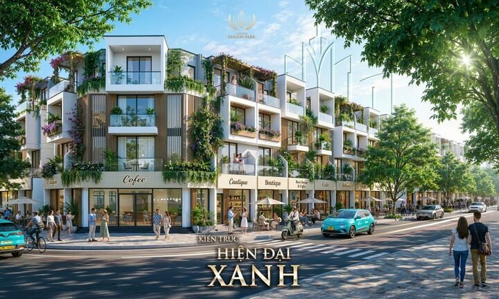 Nhà phố liền thổ tại Vinhomes Sài Gòn Park phù hợp với nhu cầu của nhiều gia đình trẻ.