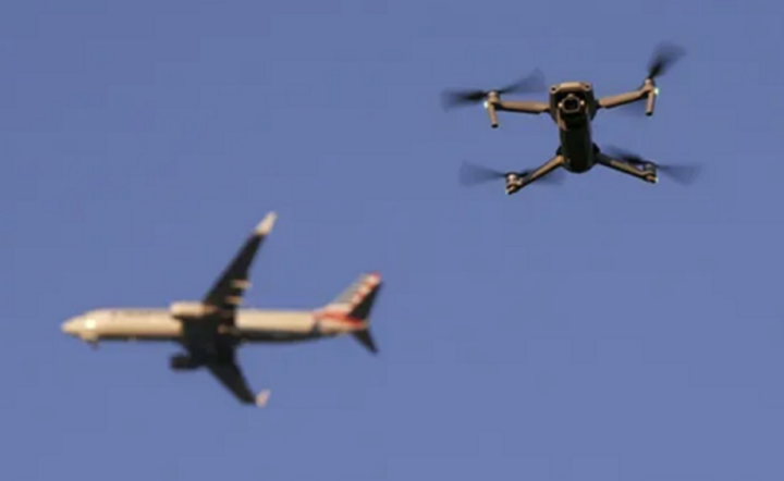 UAV ảnh hưởng khu vực bay (Ảnh: Minh họa Cục Hàng không Việt Nam).