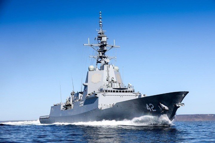 Chiến hạm Hobart của Australia. Ảnh Naval News