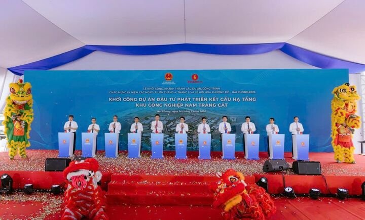 Dự án KCN Nam Tràng Cát được Công ty Cổ phần Đầu tư KCN Vinhomes khởi công vào ngày 14/5 tại phường Hải An.