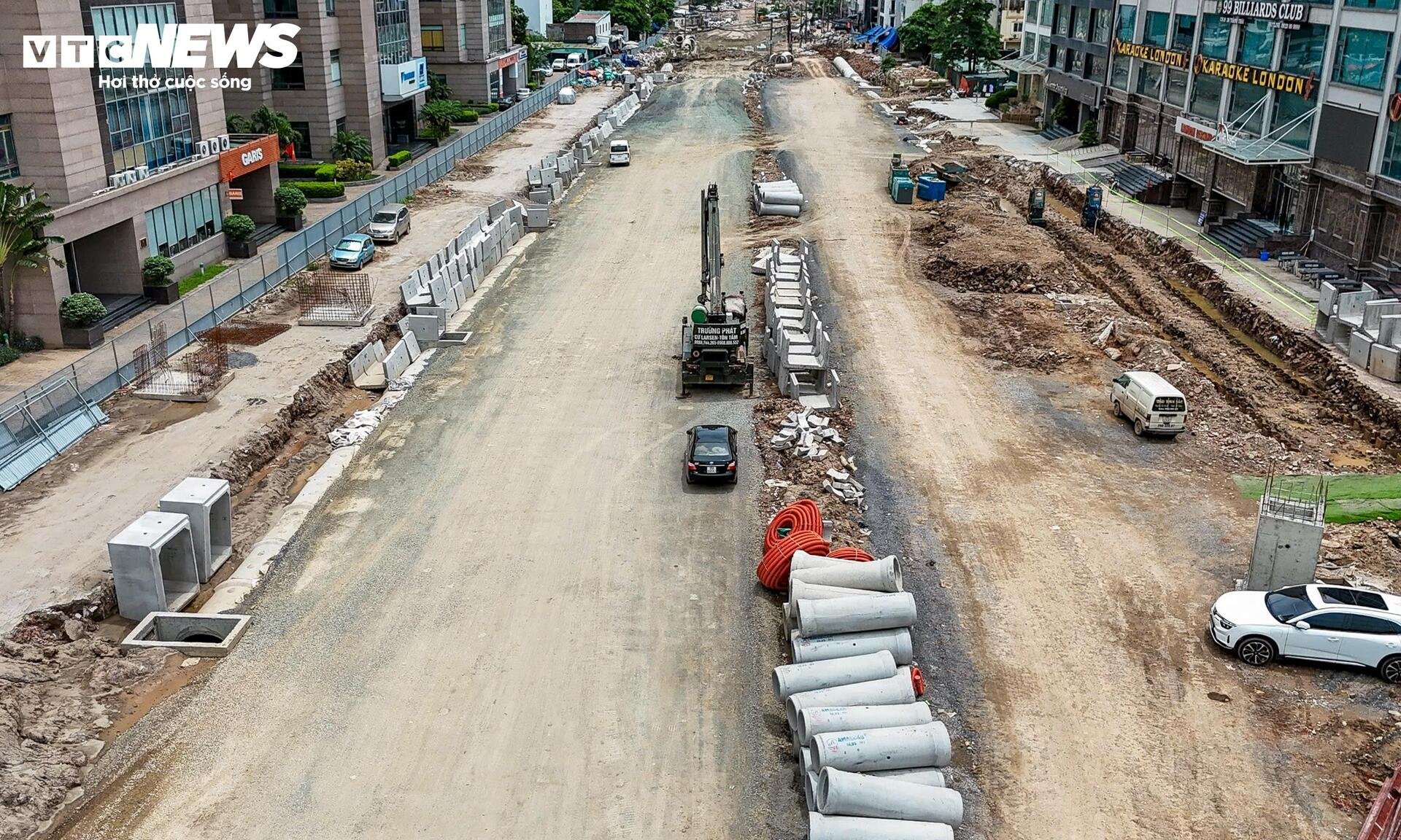 Hình hài tuyến đường Vành đai 2,5 qua Cầu Giấy sau gần 3 tháng thi công - 12