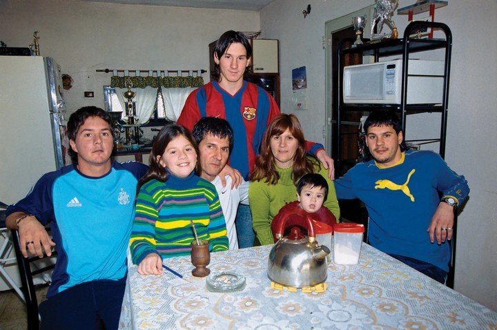 Ảnh chụp gia đình Messi.