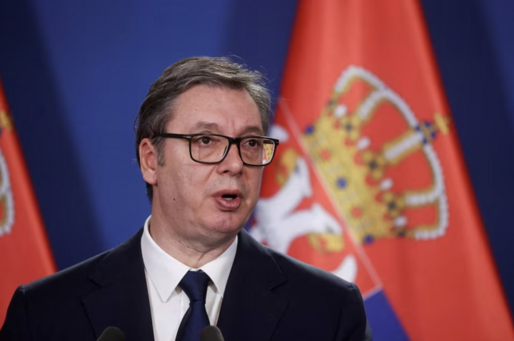 Tổng thống Serbia Aleksandar Vučić. (Ảnh: Reuters)