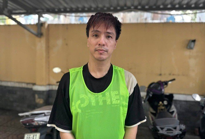 Tăng Nhật Tuệ bị bắt giữ vì liên quan đến ma tuý. (Ảnh: Công an phường Chánh Hưng
