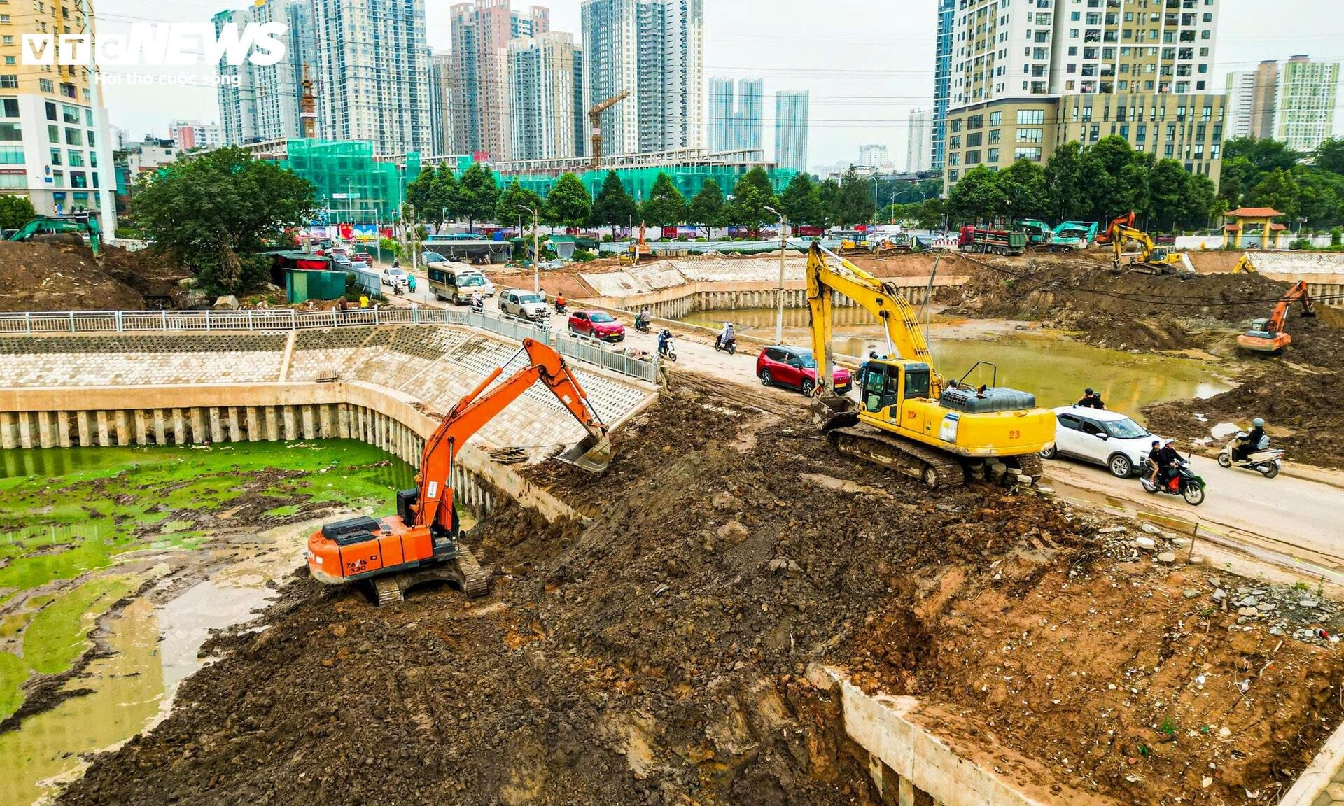 Hà Nội đưa vào vận hành nhiều công trình chống ngập trước mùa mưa - 6