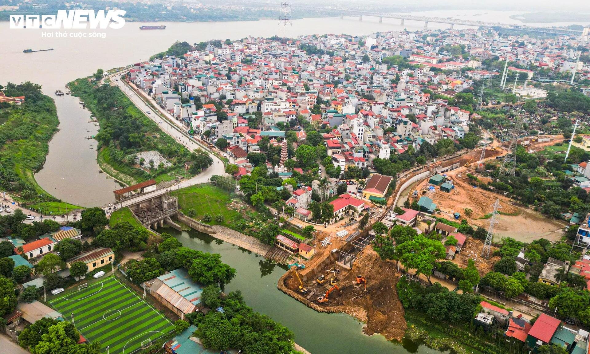 Hà Nội đưa vào vận hành nhiều công trình chống ngập trước mùa mưa - 9