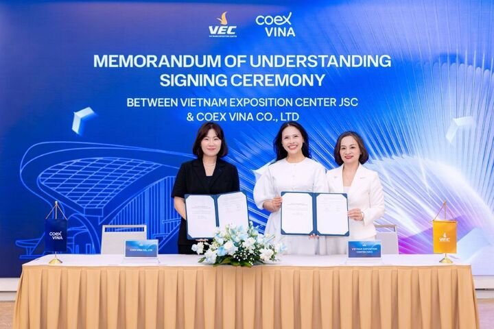 VEC và COEX – doanh nghiệp hàng đầu Hàn Quốc trong lĩnh vực MICE – chính thức thiết lập quan hệ hợp tác chiến lược, cùng mở rộng mạng lưới triển lãm và hội nghị quốc tế tại Việt Nam.