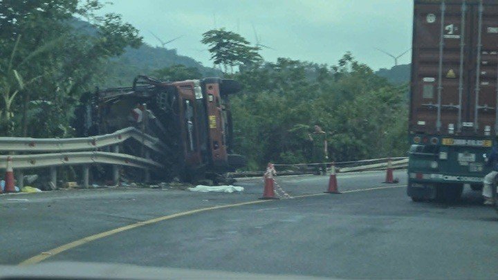 Hiện trường vụ tai nạn.
