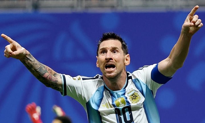 Messi thiết lập những cột mốc mới mỗi lần ra sân ở World Cup. (Ảnh: Reuters)