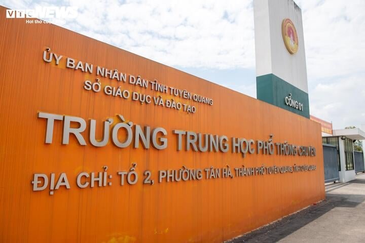 Trường THPT chuyên Tuyên Quang. (Ảnh: Viên Minh)