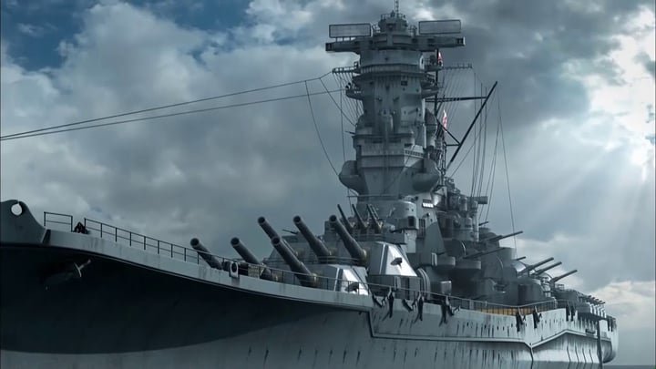 Thiết giáp hạm lớp Yamato. Ảnh WLRN
