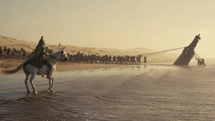 The Odyssey là bộ phim đầu tiên trong lịch sử được quay hoàn toàn bằng máy quay IMAX, mang đến trải nghiệm hình ảnh và âm thanh quy mô lớn.