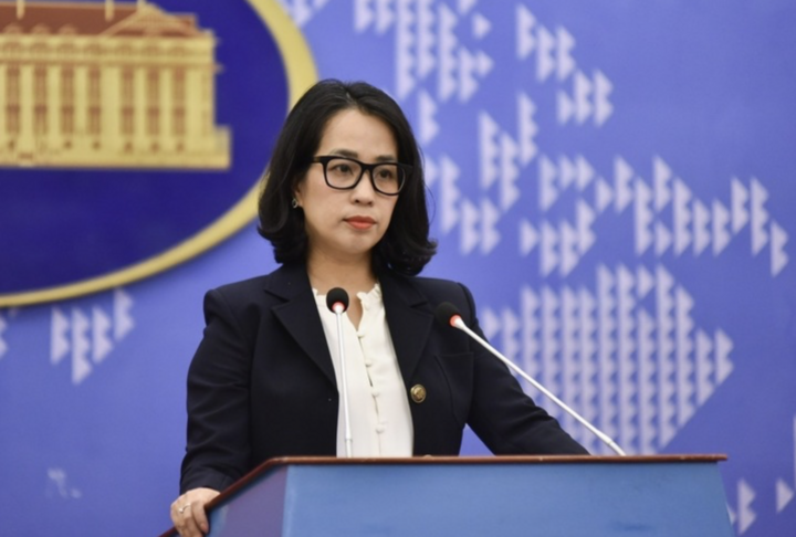 Người phát ngôn Bộ Ngoại giao Phạm Thu Hằng.