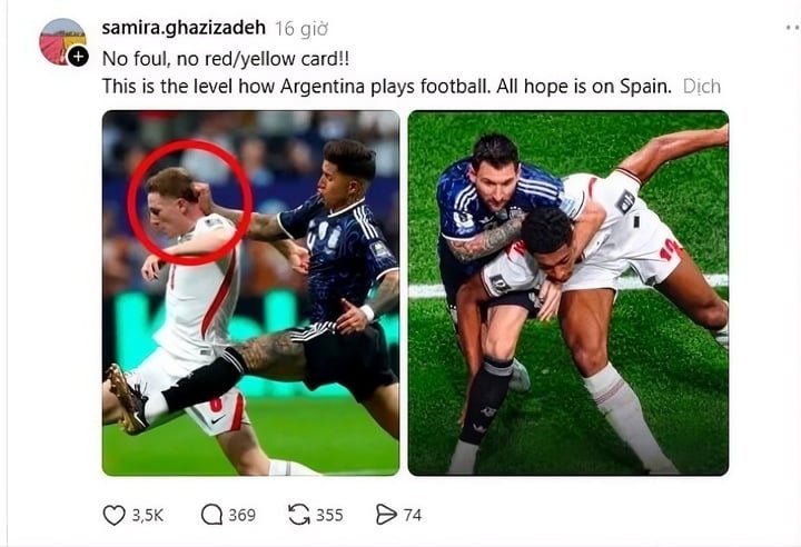 Một bài đăng sử dụng hình ảnh AI “ăn theo” đội tuyển Argentina tại World Cup 2026 đã thu hút lượng lớn người tương tác.