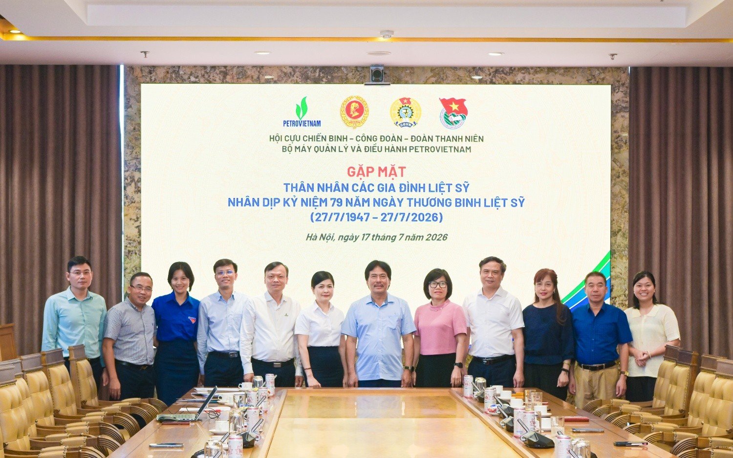 Hội CCB, Công đoàn, Đoàn Thanh niên Bộ máy QL&ĐH gặp mặt các cán bộ là thân nhân gia đình liệt sĩ