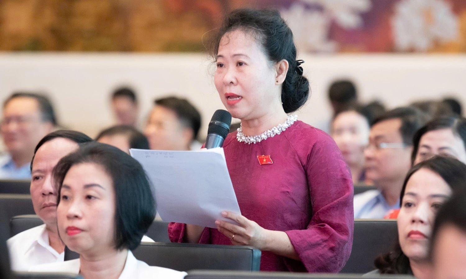 Đại biểu Quốc hội Tô Ái Vang.