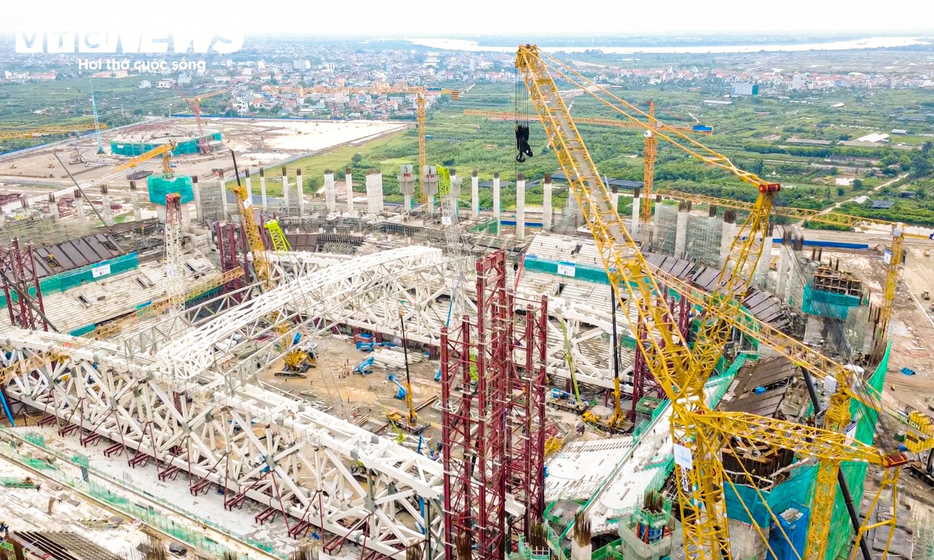 Toàn cảnh sân vận động 60.000 chỗ ở Hưng Yên sau hơn 9 tháng thi công - 5