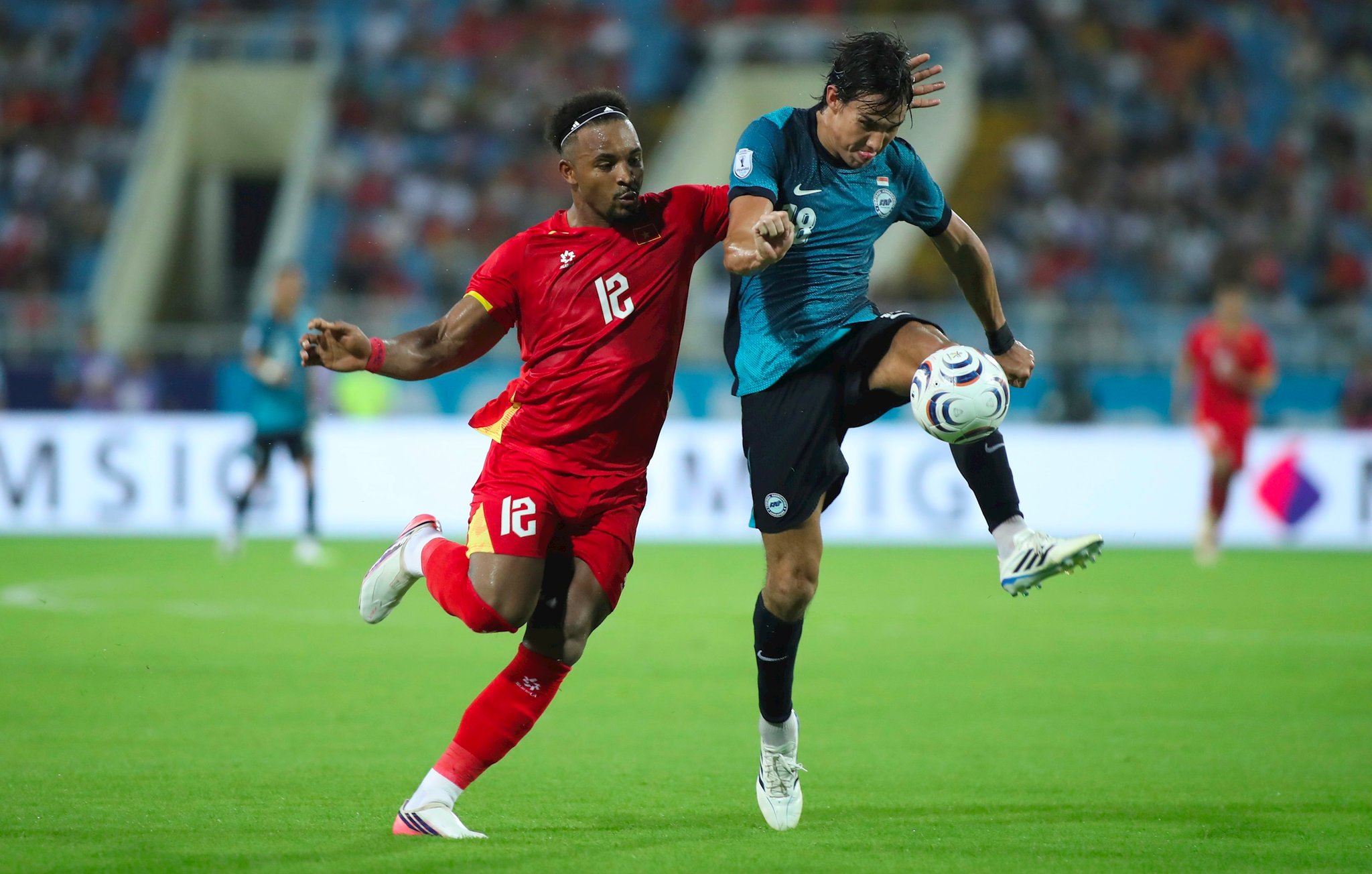 Khép lại trận đấu với tỷ số hòa 0-0, kết quả khiến người hâm mộ trên sân Mỹ Đình không khỏi tiếc nuối. Ảnh: Ngọc Tú