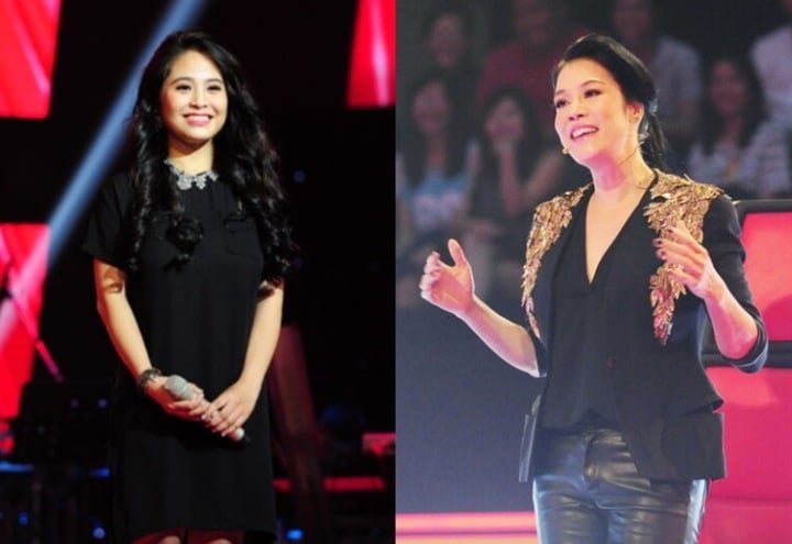 Thu Phương là huấn luyện viên của Kiều Anh tại Giọng hát Việt 2015.