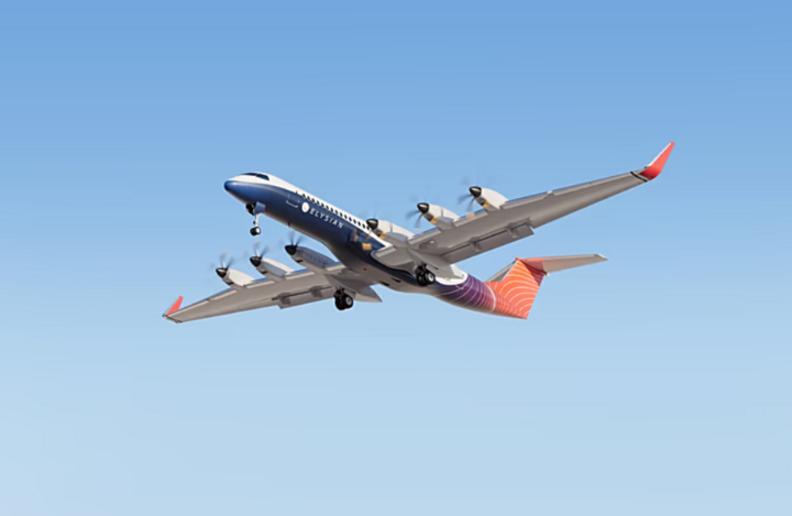 Mô phỏng thiết kế máy bay điện E9X của Elysian Aircraft. (Ảnh: Elysian Aircraft)