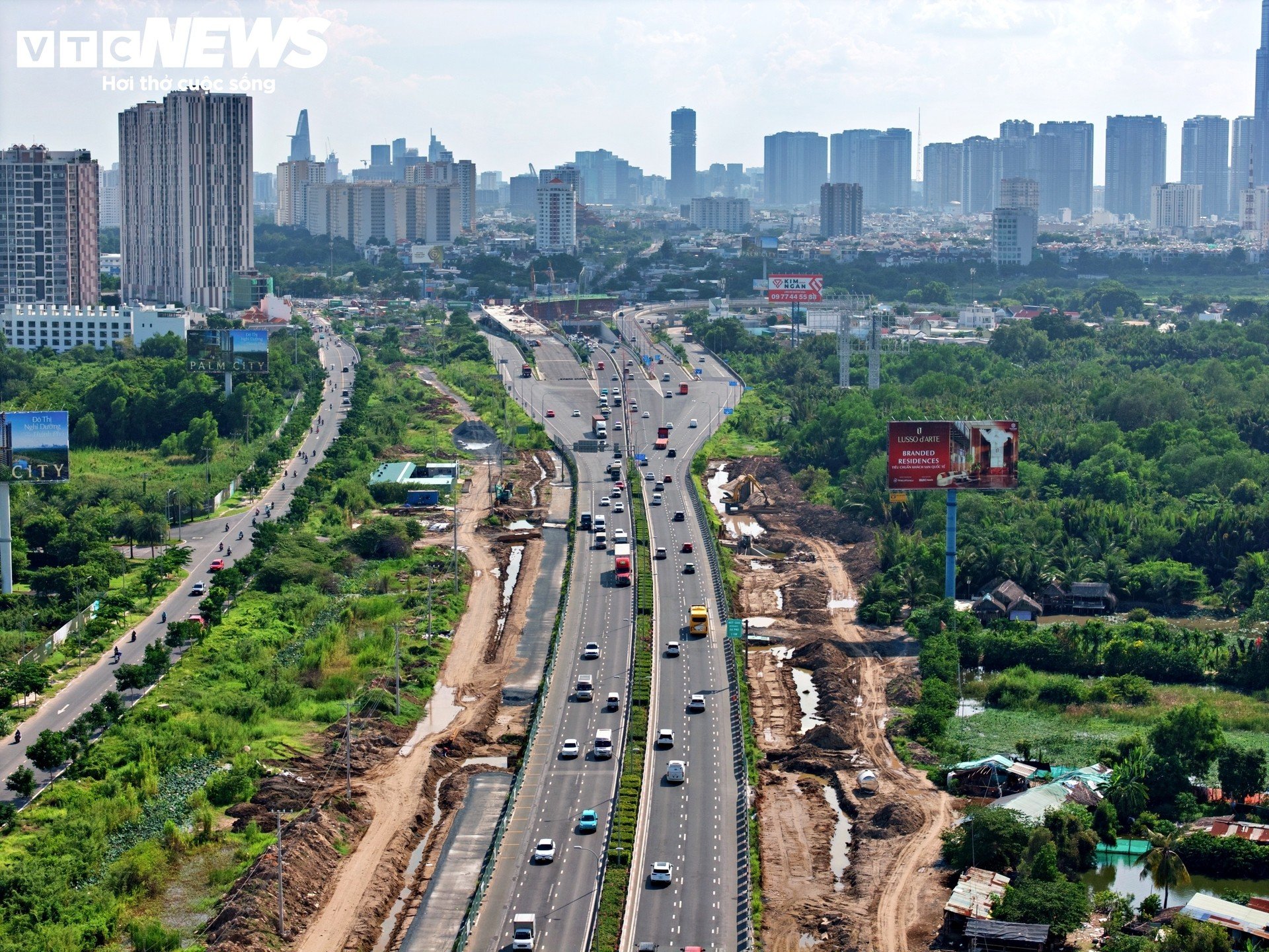Diện mạo đường nối cao tốc TP.HCM - Long Thành sau gần 8 tháng thi công - 12