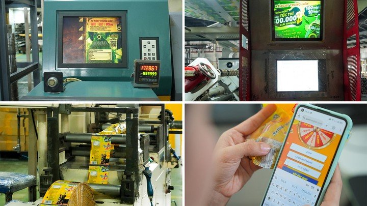 Mã được sinh và in trực tiếp trên dây chuyền, không có “dấu chân” con người trong quá trình xác định kết quả.