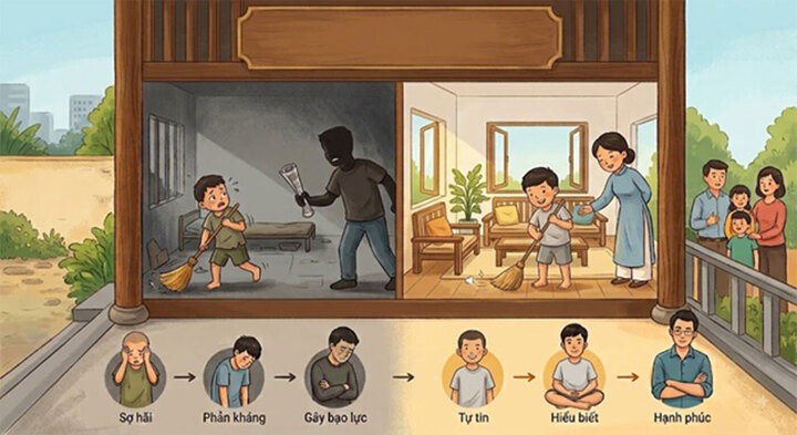 Cần phân biệt rõ nhất giữa kỷ luật và trừng phạt bằng nỗi sợ.