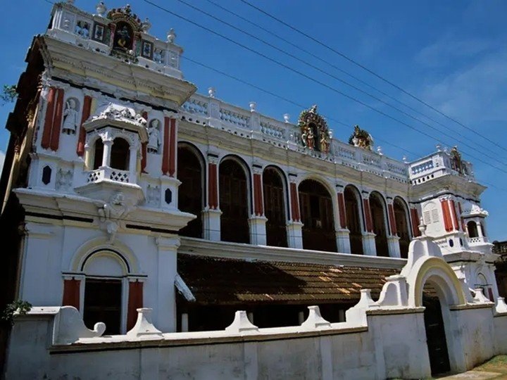 Bên ngoài một dinh thự ở Chettinad năm 2000. (Ảnh: Getty Images)