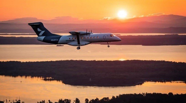Máy bay điện X1 trong chuyến bay thử ngày 12/8 tại Mỹ. (Ảnh: IOplus)