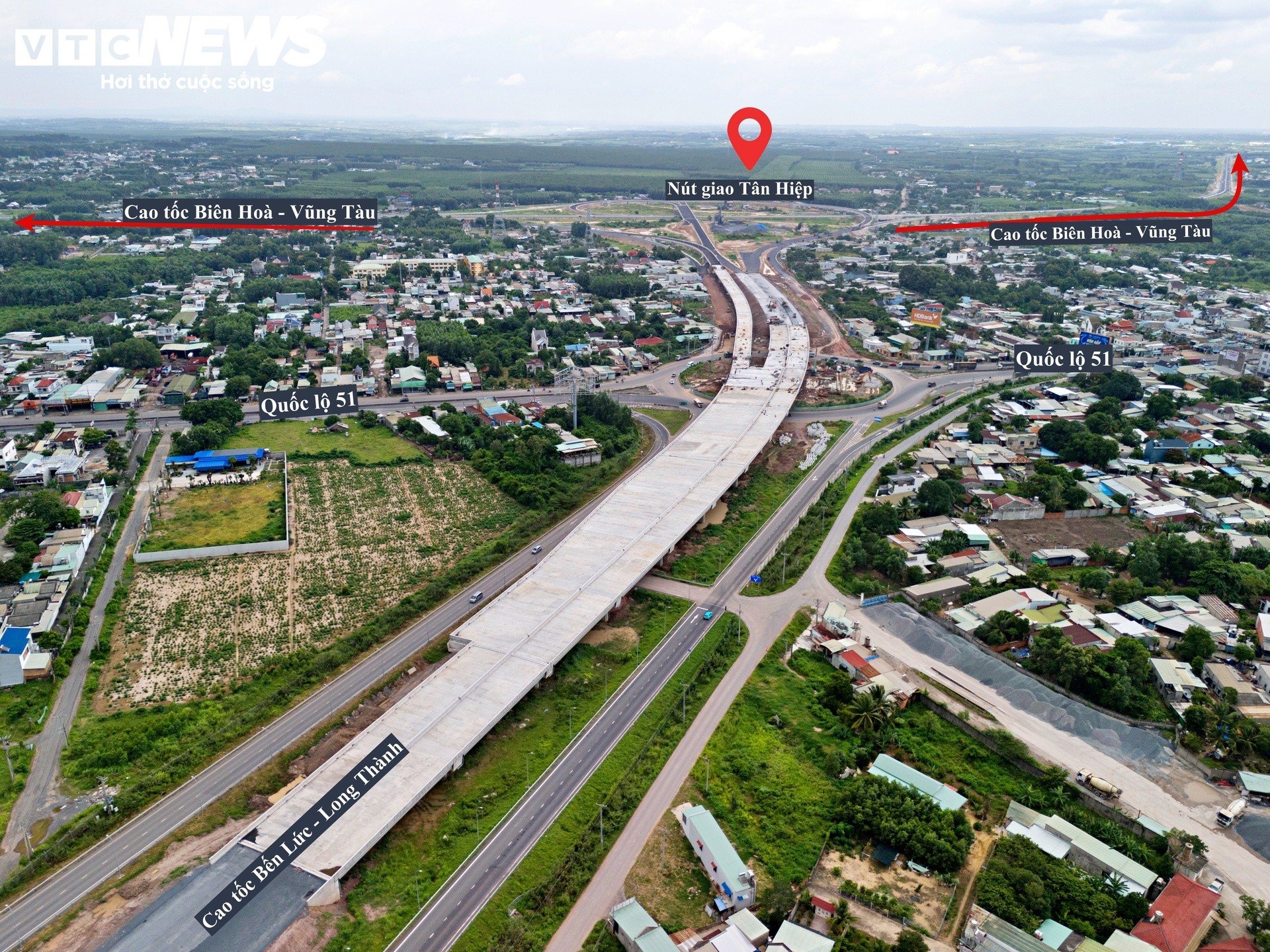 Tăng tốc thi công siêu nút giao 2 cao tốc kết nối với sân bay Long Thành - 1