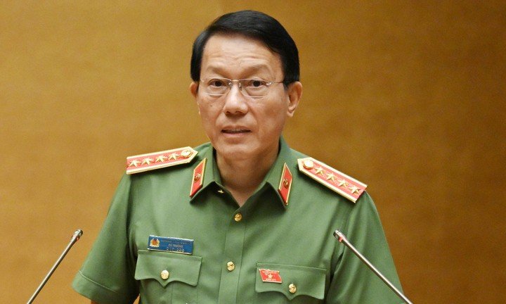 Đại tướng Lương Tam Quang, Bộ trưởng Bộ Công an. (Ảnh: Media Quốc hội)