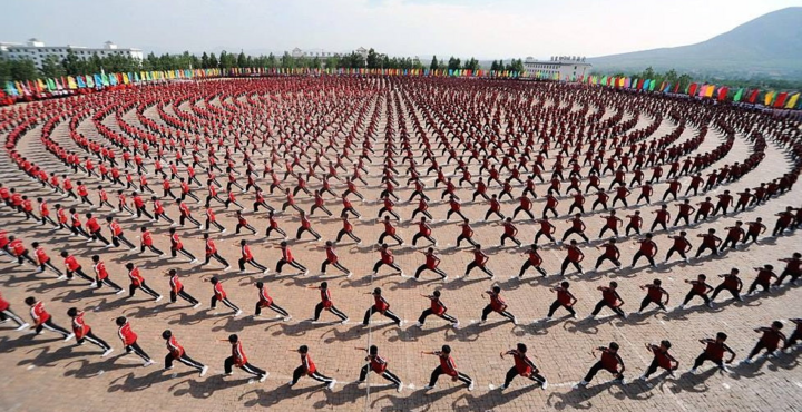Trường võ thuật Tháp Câu Đăng Phong được xem là trường dạy kungfu lớn nhất ở Trung Quốc