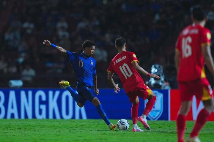 Đội tuyển Thái Lan thua 0-2 Việt Nam ở trận chung kết lượt đi ASEAN Cup 2026. (Ảnh: FAT)