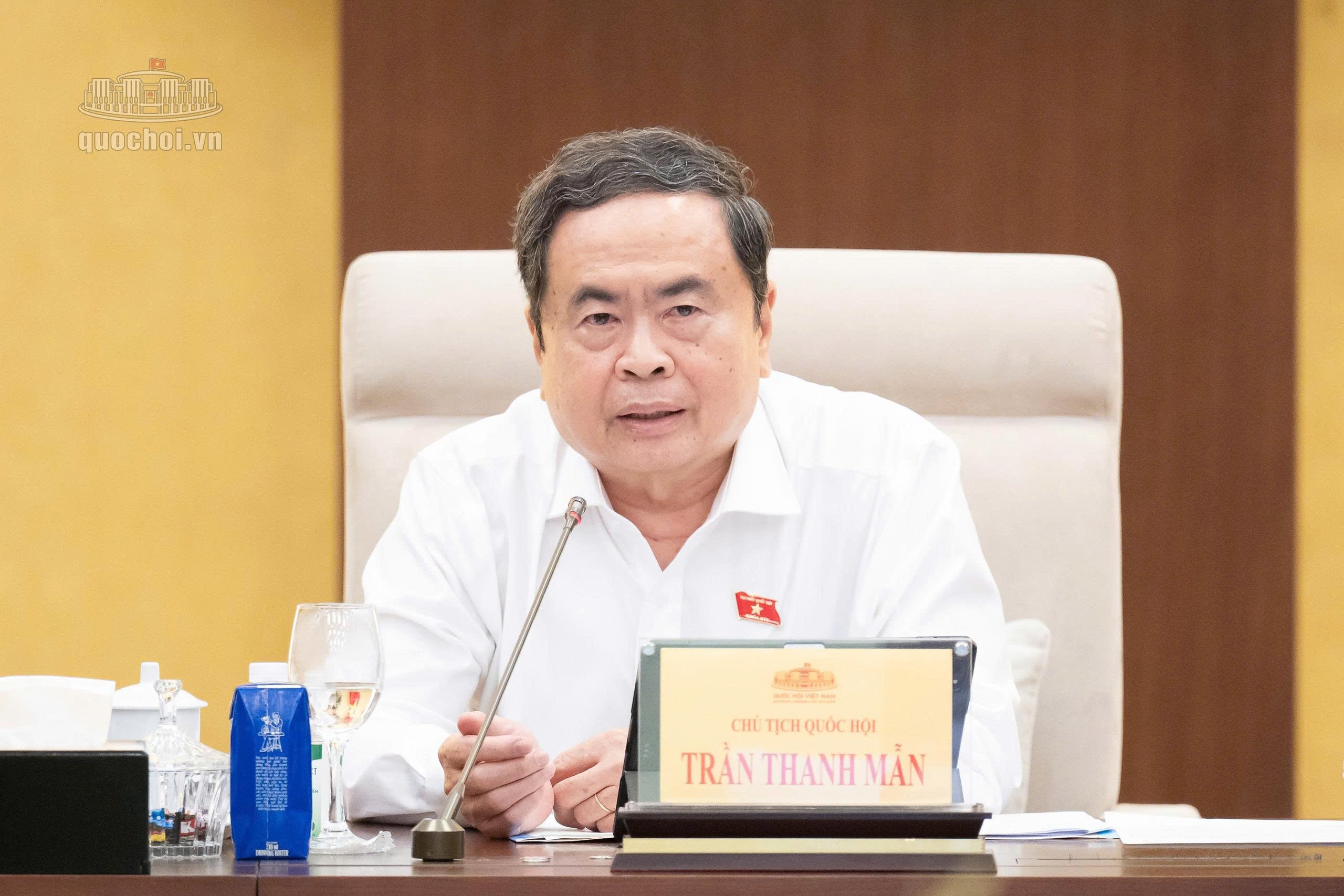 Chủ tịch Quốc hội Trần Thanh Mẫn. (Ảnh: Media Quốc hội)