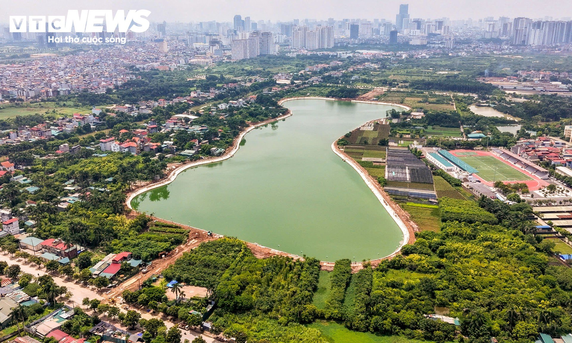 Loạt hồ điều hòa mới ở Hà Nội phát huy hiệu quả sau mưa lớn - 11