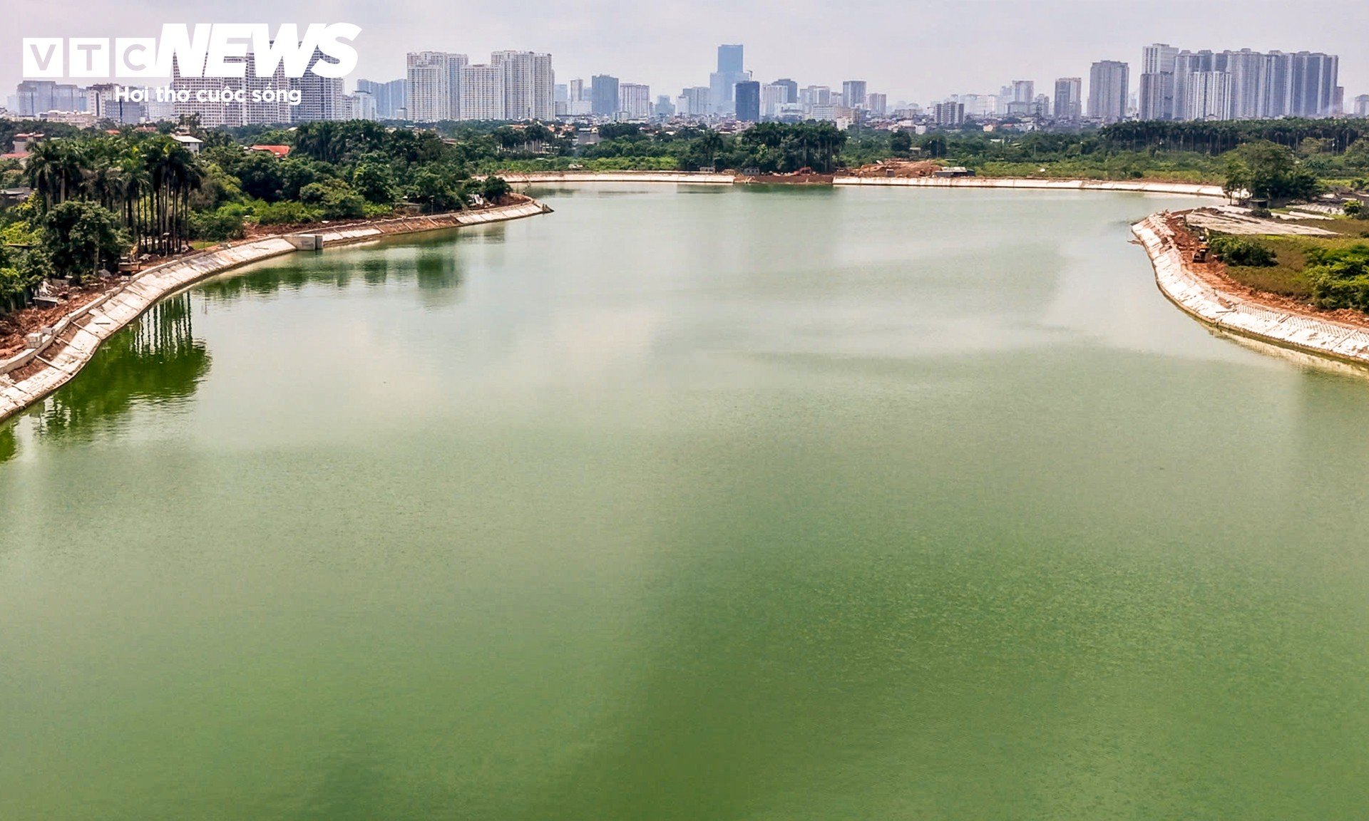 Loạt hồ điều hòa mới ở Hà Nội phát huy hiệu quả sau mưa lớn - 12