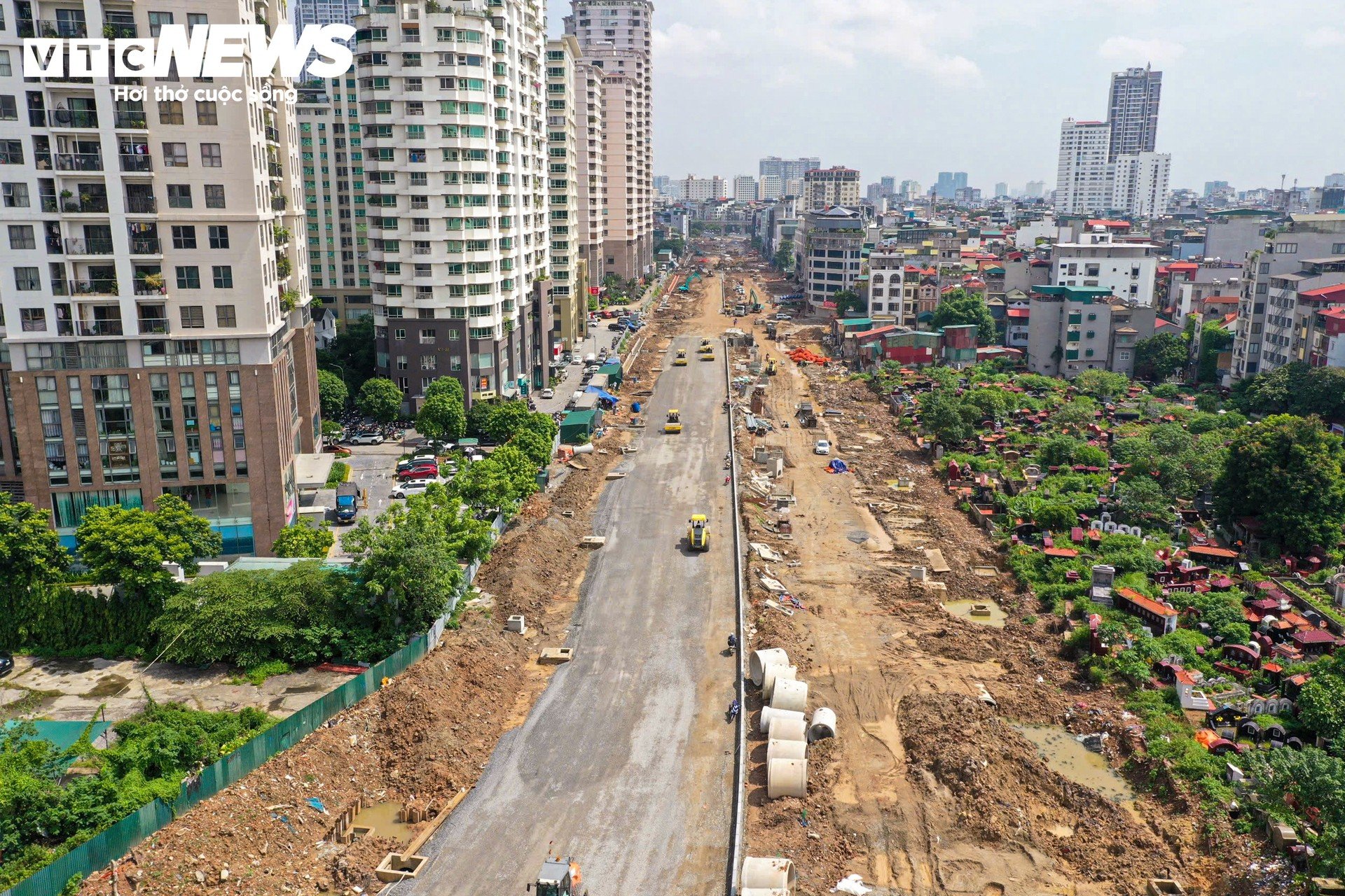 Hơn 1km Vành đai 2,5 qua Cầu Giấy lộ diện, hướng đến thông xe dịp 10/10 - 11