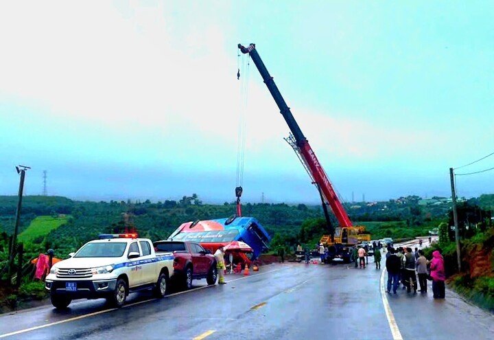 Hiện trường vụ tai nạn.