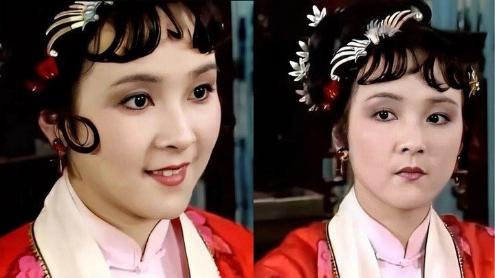 Tạo hình của Tiết Bảo Cầm trong phiên bản truyền hình của tác phẩm “Hồng lâu mộng”.