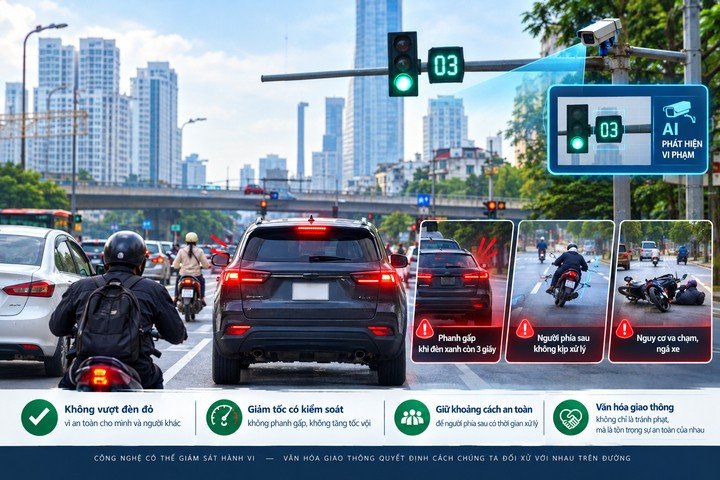 Luật Trật tự, An toàn giao thông đường bộ quy định tín hiệu xanh là được đi.